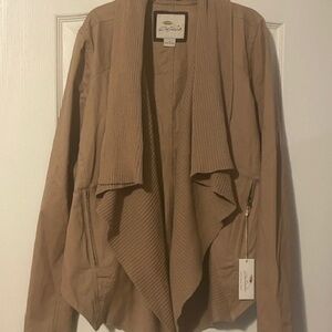 NWT Bob Timberlake Open Shawl Front Cardigan
